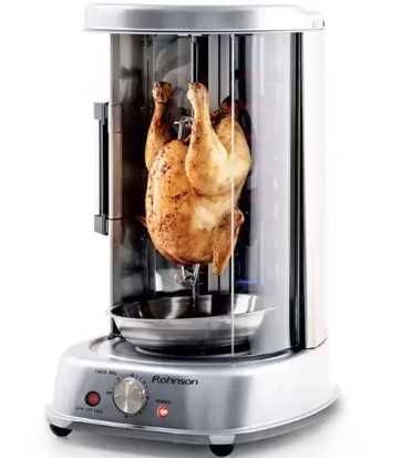 ГАРАНЦИЯ! Вертикален грил за пиле на грил и шишове 1800W