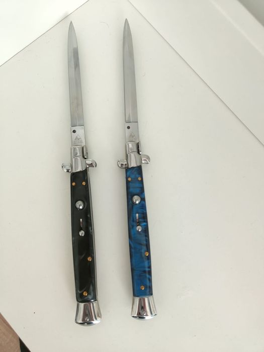 Briceag Stileto cu buton și blocator 34cm, Cuțit italian Stileto