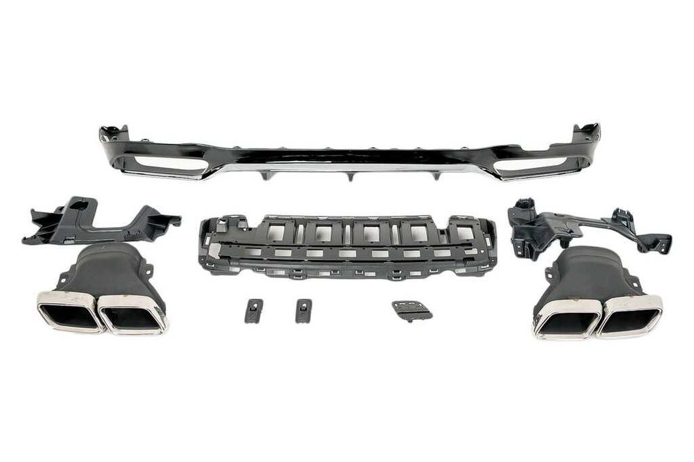 Заден дифузьор хром Mercedes-Benz E63s AMG Sedan W213 (2016-2019)