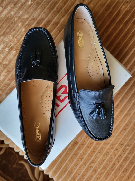Pantofi mocasini din piele nr 38