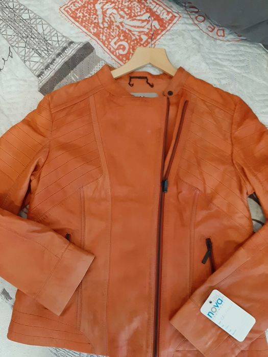 Женско яке от естествена кожа