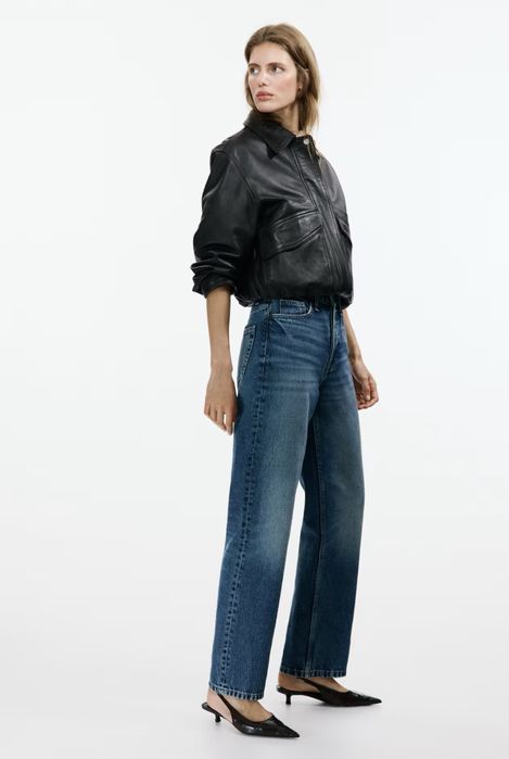 Широки дънки H&M 36 размер висока талия