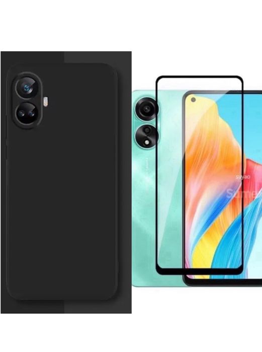 Oppo A38/A58/A78/Reno 10 12F 13F 14F 15F Husa Soft Fin + Folie Sticla/Silicon