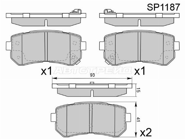 Колодки тормозные Kia Ceed