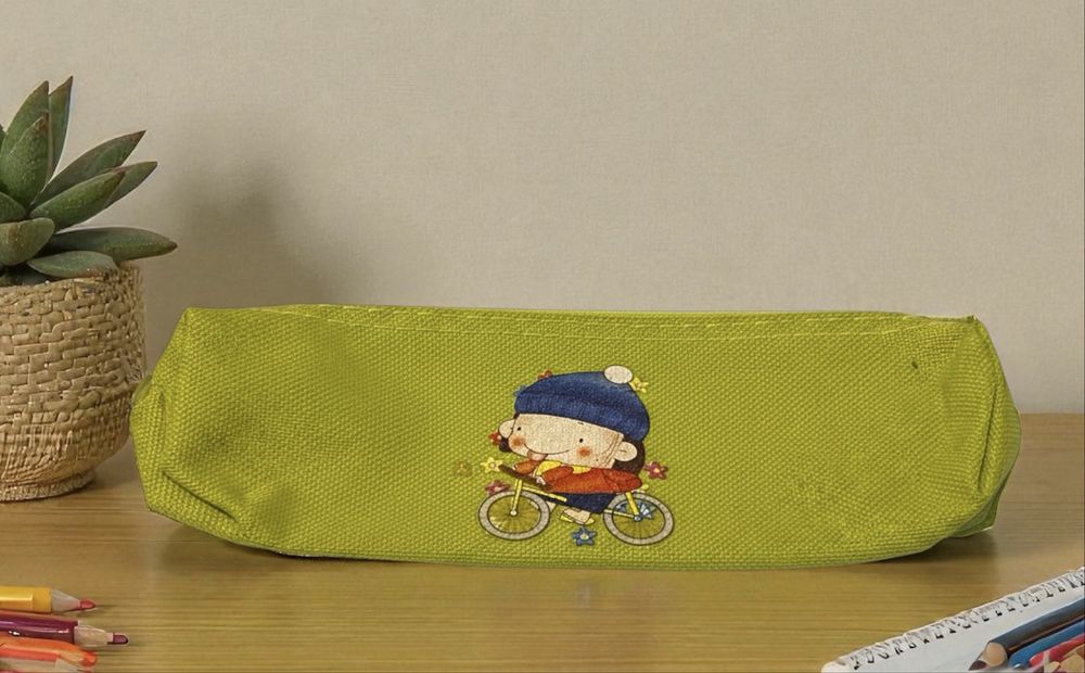 Penare colorate Textil cu Fermoar - stil kawaii