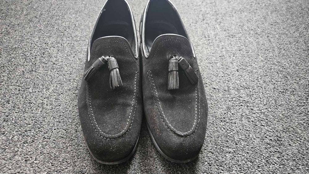 Мъжки обувки ZARA 44 – естествена кожа Черни