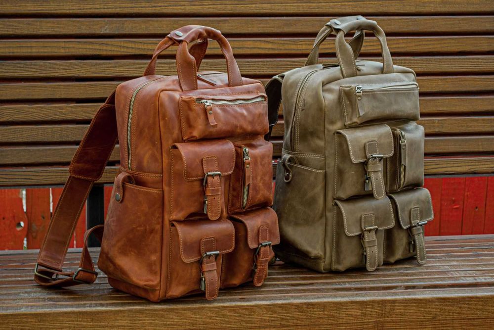 Rucsac din piele. Rucsac pentru laptop. Genuine leather laptop backpack