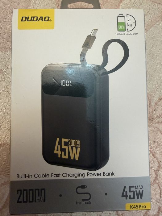 Baterie externă DUDDAO 10.000 / 20.000 mAh, 22.5W Fast Charge