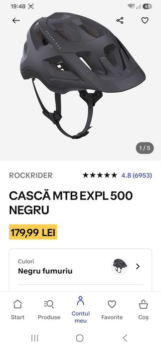 Cască Rockrider  MTB EXPL 500 negru