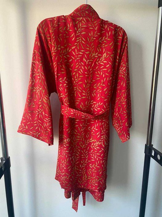 Памучен Халат - Червен