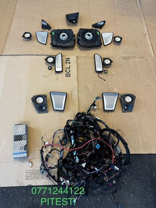 Sistem Audio complet Bang & Olufsen pt Bmw F01 F02 seria 7 2009-2015 difuzoare incinte boxe bass Tweeter Amplificator audi TOP Hi End Hi-Fi mult peste HarmanKardon