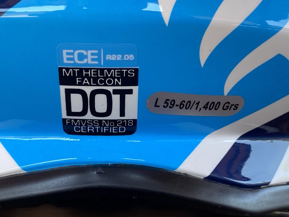 Каска за крос Falcon Energy fluo L