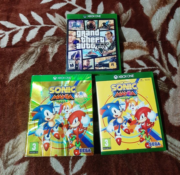 Vând gta 5 și sonic în stare bună Xbox one s x
