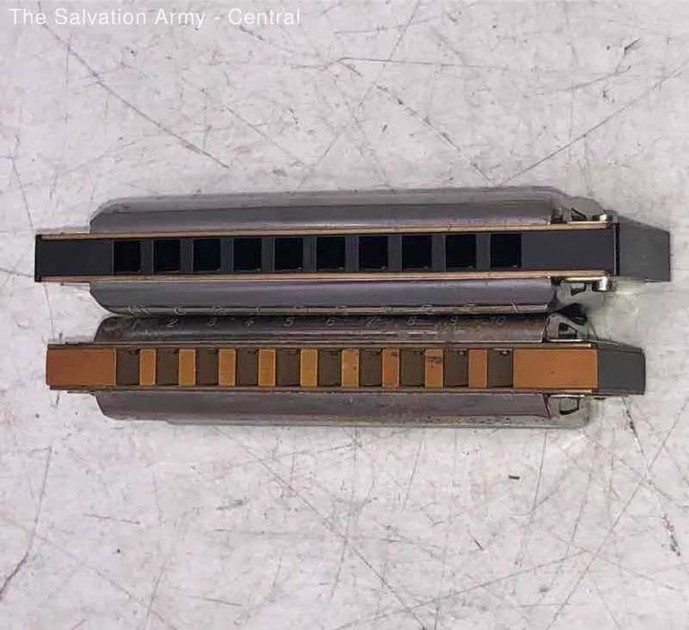 Губные гармошки M. Hohner Marine Band № 1896 и Big River Harp.