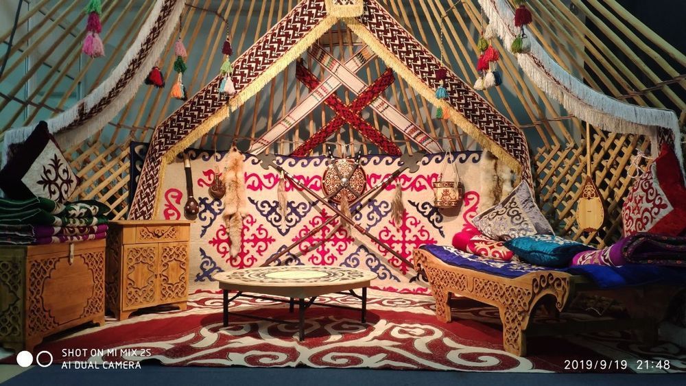 Қазақ үй. Юрта производства. Табиғи ағаштан