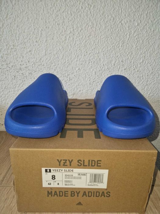 Slapi Adidas YEEZY Slide albastri marimea 38