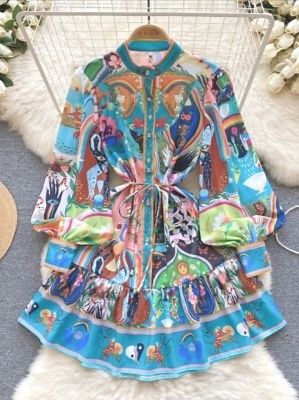 Цветна рокля в бохо стил