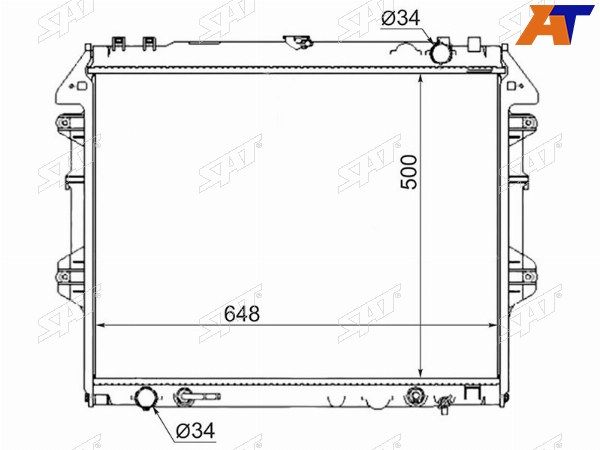 Радиатор Двигателя Toyota Hilux
