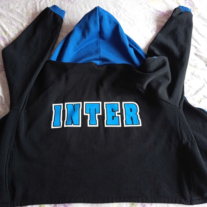 INTER MILAN 2-3XL Full-Zip Hoodie Loose-Fit Sweatshirt Top анорак худи горница топ Интер Милано