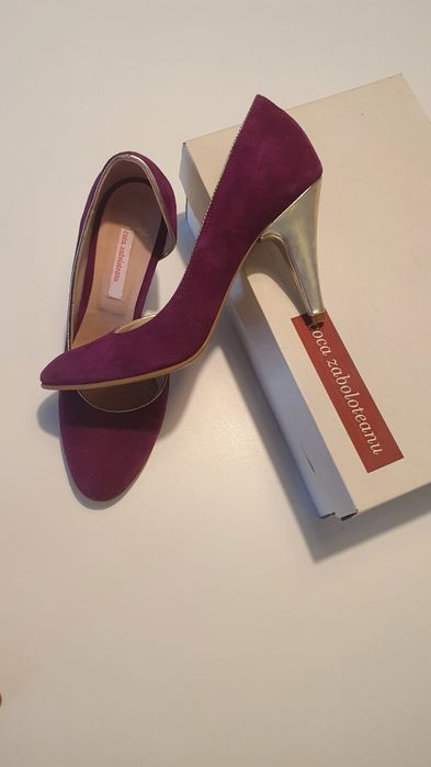 Pantofi piele intoarsa Coca Zaboloteanu