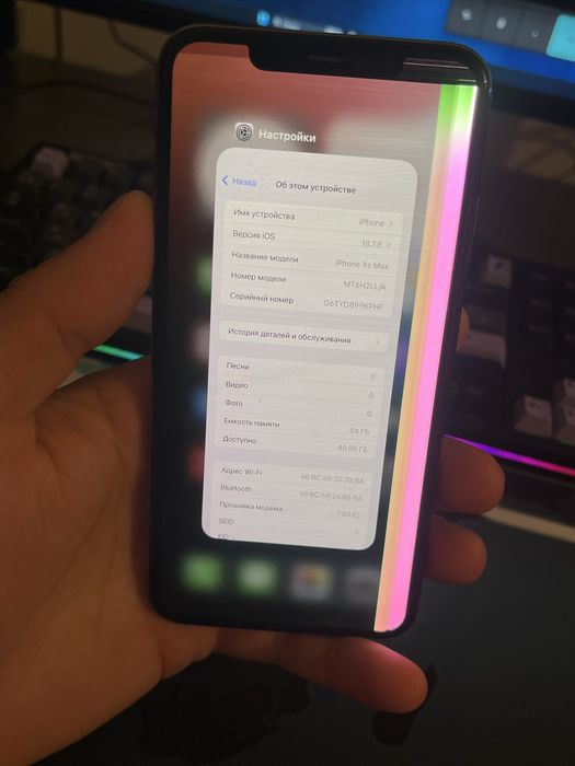 Iphone x s max gold LLA 64гб