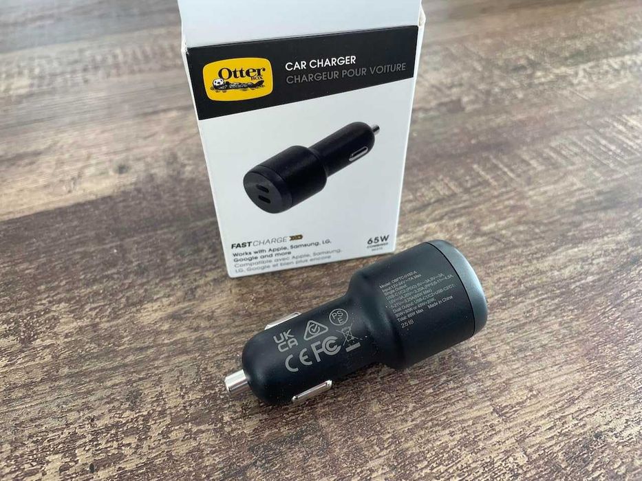 OtterBox Dual USB-C порт за кола 65W, зарядно за кола за смартфони