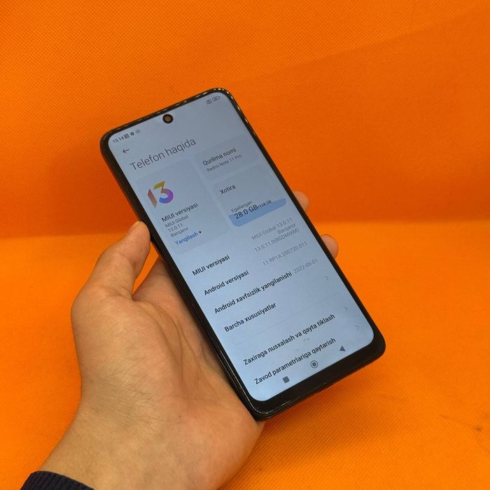 Redmi note 11 pro sotiladi dastavka bor