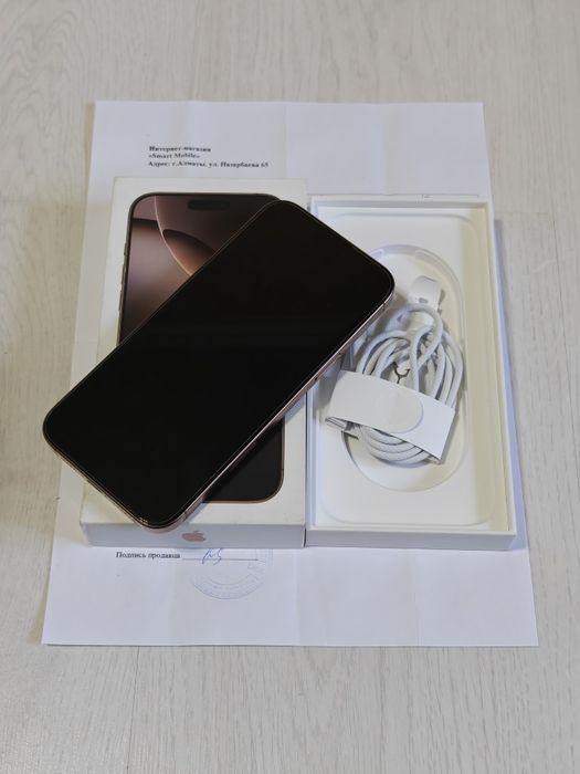 iPhone 16 Pro Max 256 gb ёмкость 100