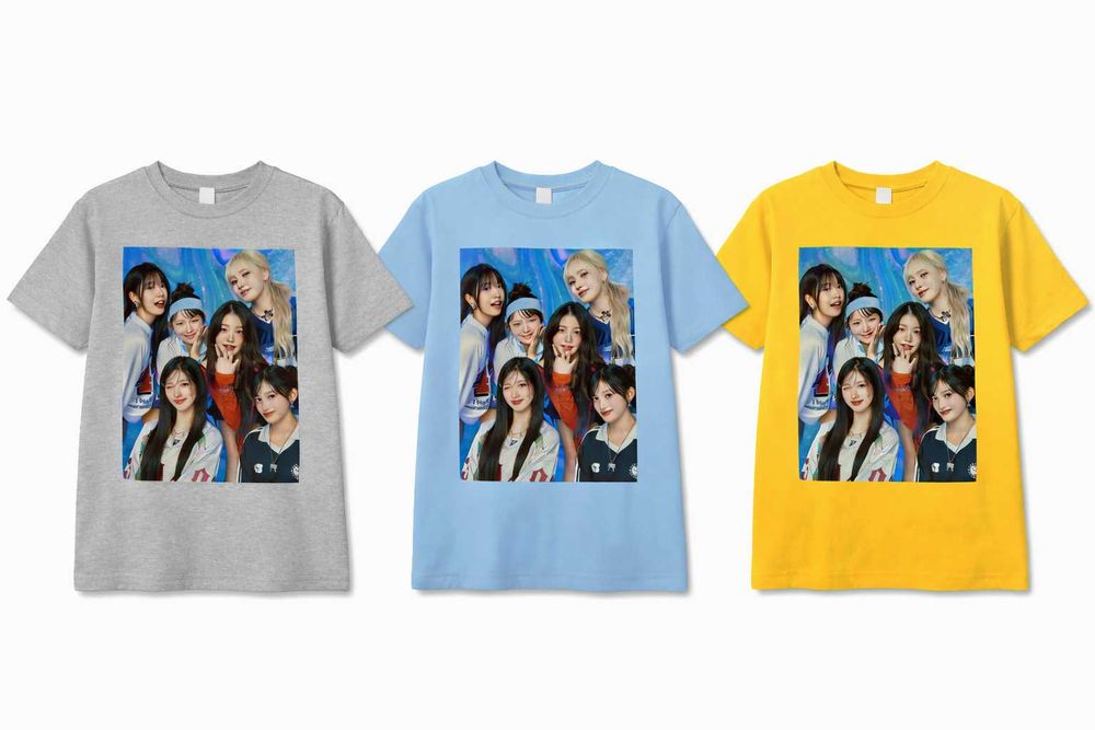 NEW 2026! IVE K-POP тениски, 6 цвята! Или поръчай с ТВОЯ идея!