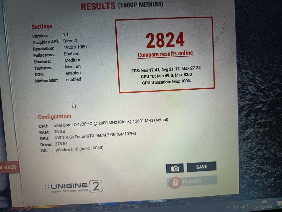 Laptop gaming Acer Nitro, Core i7, Nvidia GTX 960m 2gb ddr5, 16gb. 1TB