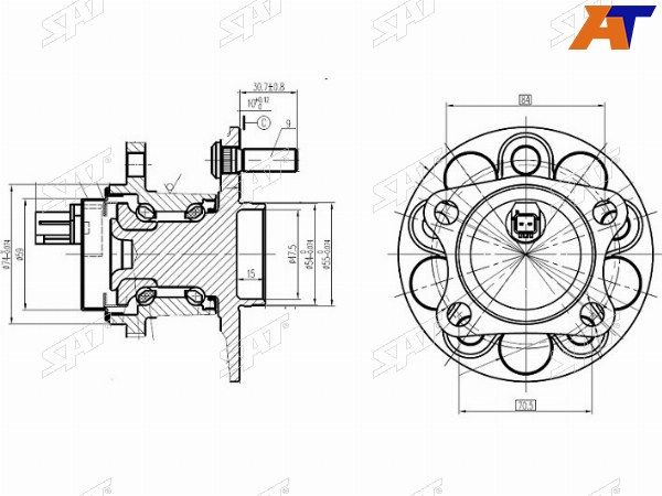 Ступичный узел Toyota Prius