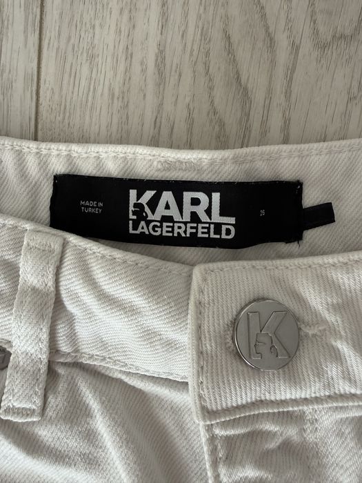 Бели дънки Karl Lagerfeld