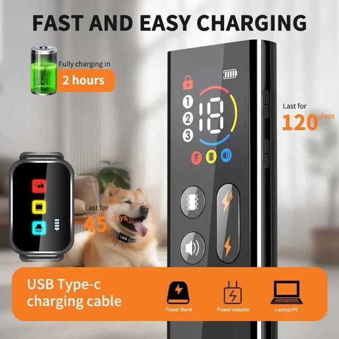 Ошейник электронный с пультом комплект для дрессировки