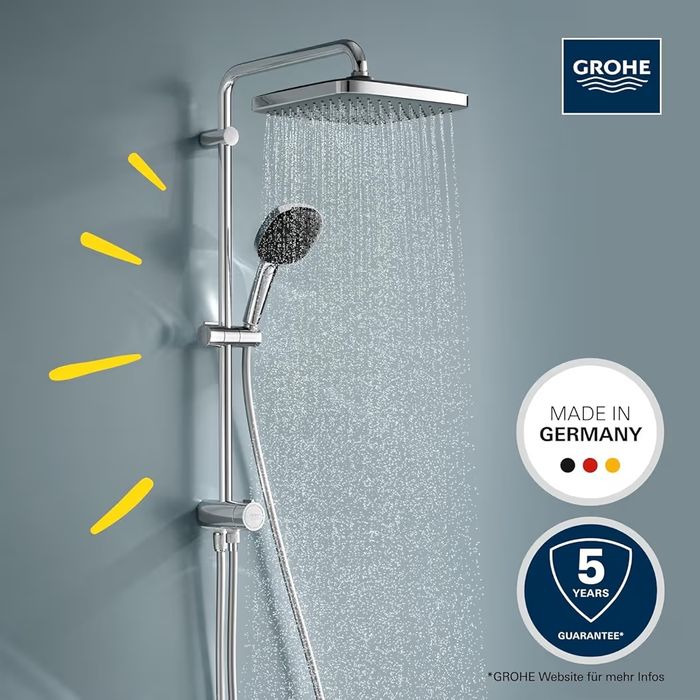 Grohe Vitalio  comfort 250 душ система с превключвател, хром