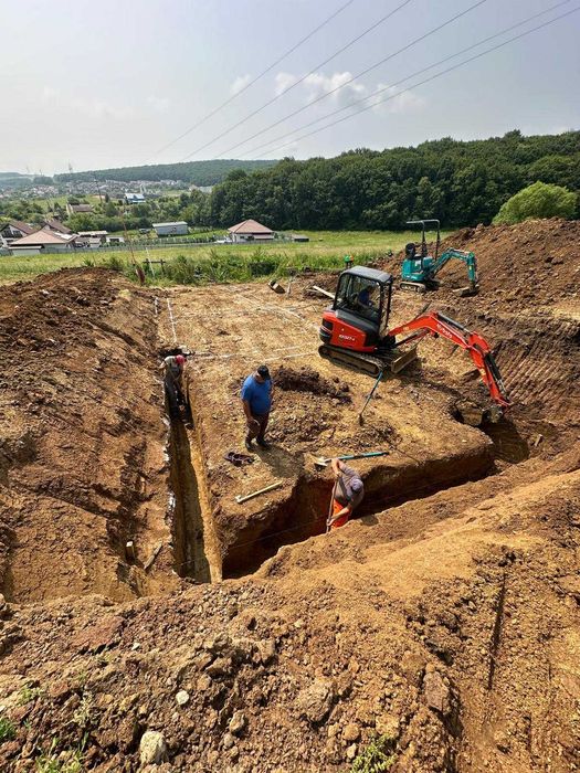 Închirieri Miniexcavatoare cu Picon/Foreză și Încărcătoare Telescopice Manitou