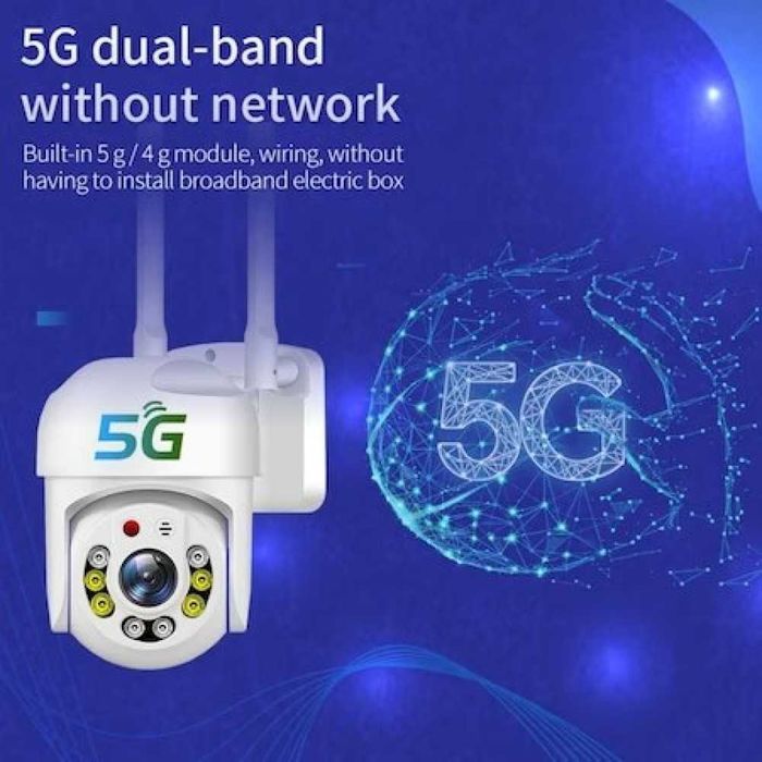 Камера COBRA 8 LED 5G YCC365+ купулна безжична смарт камера