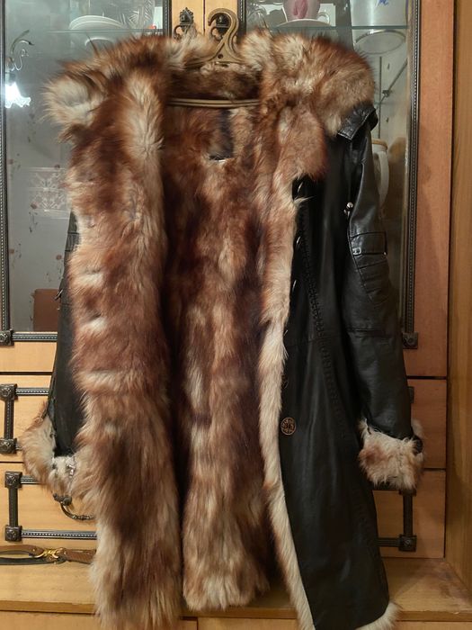 Куртка зимняя кожаная