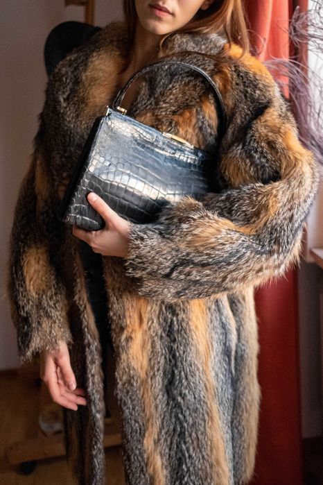 Haină blană naturală de damă vulpe