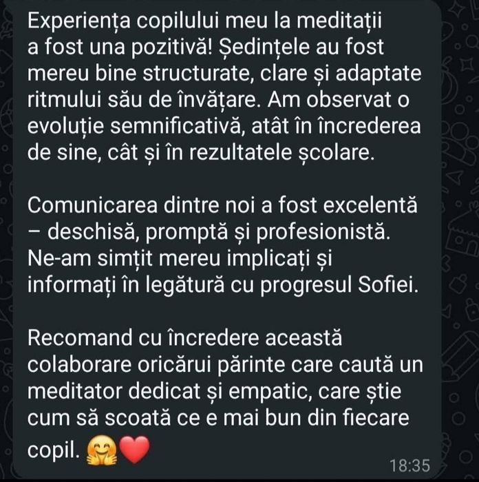 Ofer meditații la limba română, engleză, germană istorie și biologie