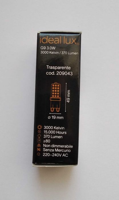 Лед крушки G9 3W 3000 Kelvin