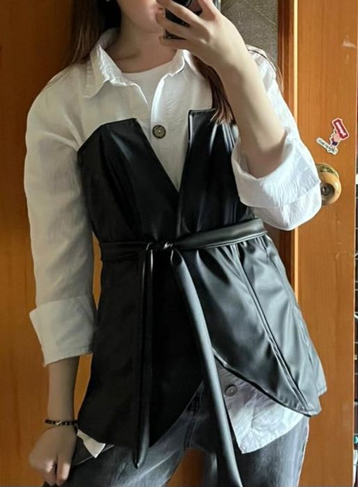 Кожаный корсет, новый