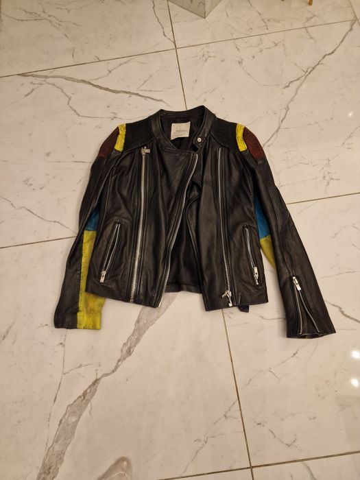 Geaca piele naturala zara