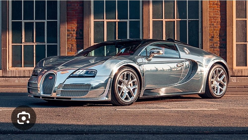 Macheta Bugatti Veyron scala 1:43 IXO Altaya - placata cu argint
