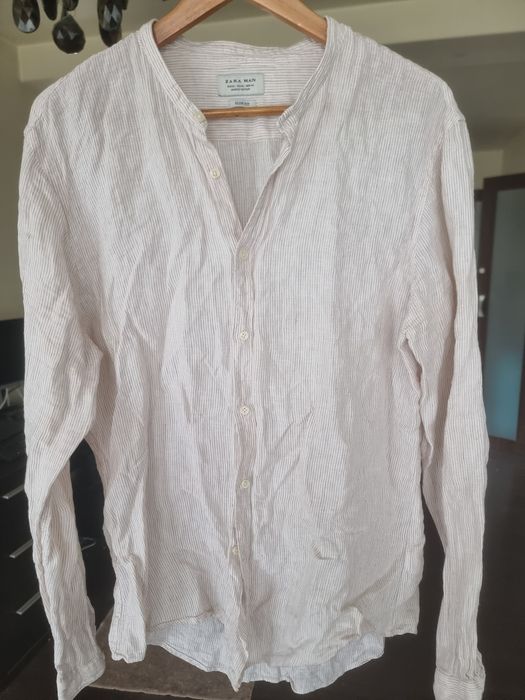 Cămașă Zara XL Slimfit ,100% linen