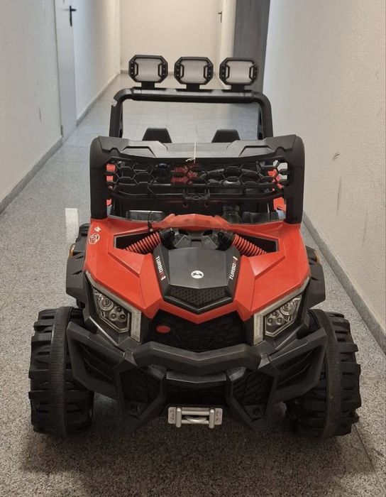 Masinuta Electrica Off-Road UTV pentru Copii 12V 7Ah, 4x4 Rosu