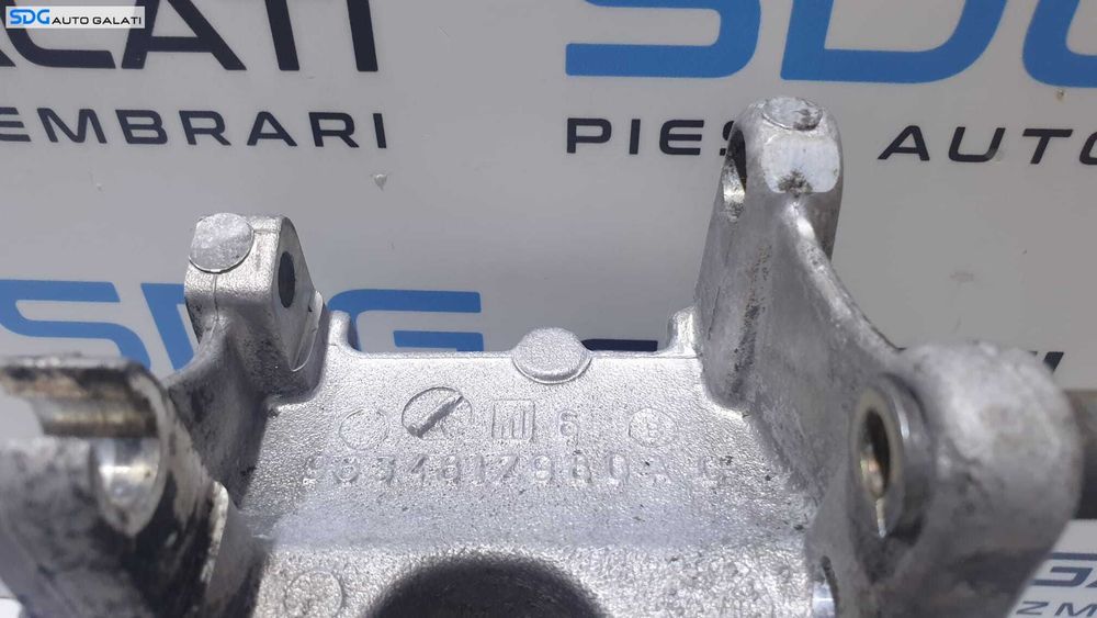 Suport Alternator Accesorii Motor cu Rola Intizatoare Curea Peugeot 406 2.0 HDI 1996 - 2004 Cod 9634817980 9634817980AC