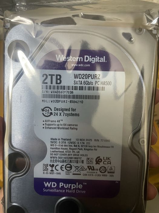 HDD wd purple 2TB 3TB