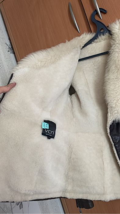 Кожаная дубленка