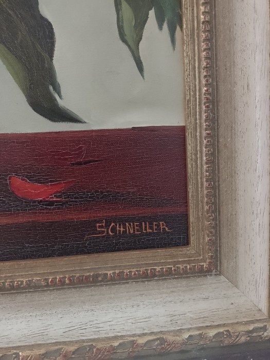 Ulei pe pânză o lucrare semnata de o foarte bună calitate încadrata în