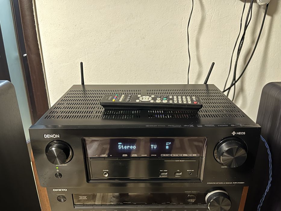 Denon AVR X1400H /4k/7.2Atmos/Airplay/Spotify/bluetooth/wifi/ARC/usb